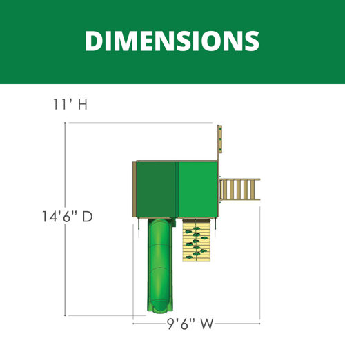 Gorilla Playsets Chateau Tower Swing Set with Wood Roof & Reviews Wayfair